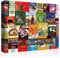 Vintage Puzzles for Adults, 1000-Piece Jigsaw Featuring 32 Classic Novels, Literary Book Cover Wall Decor