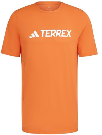 adidas Herren Terrex Multi Climacool Logo Tech T-Shirt, Semi Impact Orange, XXL