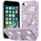 Yoedge Phone case for iPhone 8/SE 2022/7/SE 2020 4.7 inch, 360°Magnetic Ring Holder Kickstand Soft Silicone TPU Shockproof Anti-Scratch Protective Resistant Fashion Cat Flower Pattern for iPhone 7