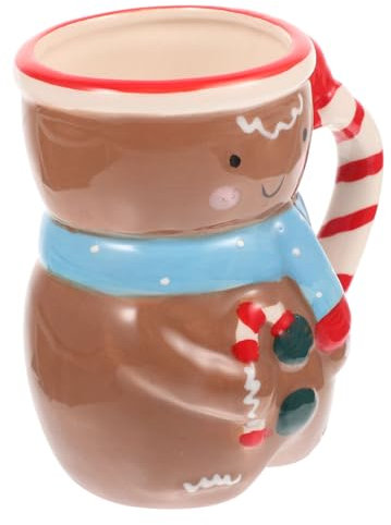 LABRIMP Schneemann-müslibecher Weihnachts-schneemann-tasse Keramik-kaffeetasse Für Mehrzweck-