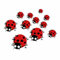 Ladybird Insect Stickers, Hardwearing Water and Weatherproof 0% Transparency Decals, Cover Marks, Wall Decor, for Cars & Other Home Projects. LaoGraphics® (11 Ladybirds, A5)