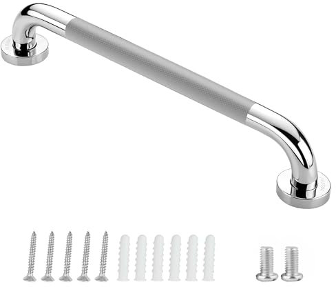 Barre d'appui antidérapante pour salle de bain, en acier inoxydable 304, pour intérieur/extérieur, cuisine, chambre à coucher, salle de bain, douche et escalier, 50 cm, 1 pièce