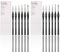 6Pcs Miniature Paint Brushes Set with Triangular Handles - for Acrylics, Oils, Watercolors & Paint by Number, Figurine（2PACK）(Black)