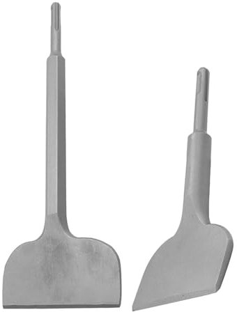 2 scalpelli larghi piegati per piastrelle, martello elettrico, trapano, raschietto, strumento per la rimozione di piastrelle, vecchi intonaci, pareti in calcestruzzo