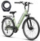 Heybike Elektrofahrrad für Erwachsene, Roamer ST 26 Zoll, mit 48V 11Ah Wechselakku, 25 km/h Geschwindigkeit, 40-60 km Reichweite, 7-Gang E-Bike, City Commuter, Fahrzeug + Schloss, Grün