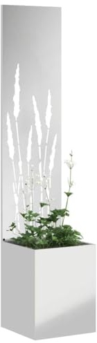 vidaXL Garten Sichtschutz-Leinwand Silber 32 x 32 x 150 cm