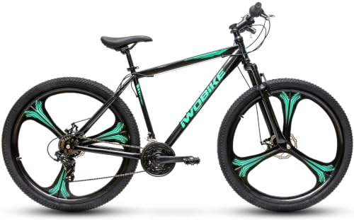 iWOBiKE MintRider Mountainbike, 29 Zoll, 21-Gang, Stahlrahmen, Federgabel | MintRider Mountainbike 29 Zoll Räder, Herren, Kettenschaltung, Hardtail, Stahlrahmen, 20 Zoll Rahmengröße.