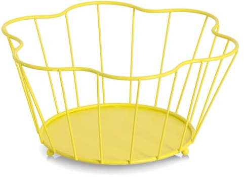 Zeller Obstkorb, Metall, gelb