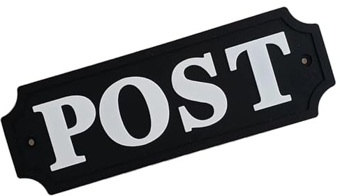 Wall Mounted POST Sign Room Decorative Plaques Mailbox Wall Labels for House Room Home Decoration Easy Installation