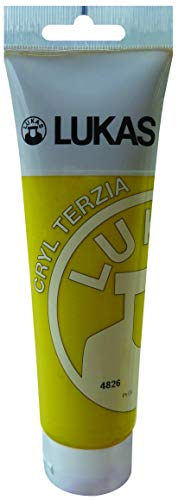 LUKAS CRYL TERZIA Acrylfarbe in Studien-Qualität, Kadmiumgelb hell (imit.), 125 ml