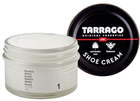 Tarrago Shoe Cream - Premium Shoe Polish for Ultimate Leather Nourishment, Shine and Protection for Leather and Synthetic Leather Shoes, Footwear, Bags and Accesories 50 ml