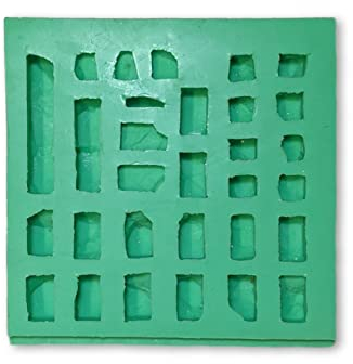 Giessform Silikonform Zerstörte Ruinensteine Krippenbau Set 6