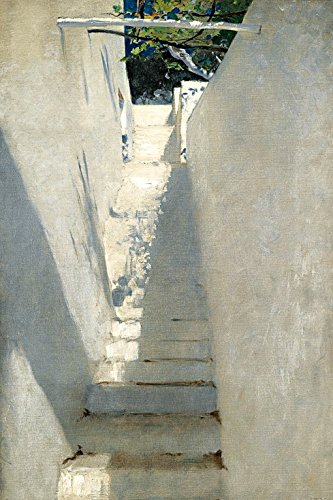 1art1 John Singer Sargent Treppenaufgang In Capri, 1878 Selbstklebende Fototapete Poster-Tapete 180x120 cm