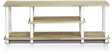 Furinno Entertainment/TV-Regal mit unterschiedlichen Ablageflächen, Eiche, 29.72 x 29.72 x 41.15 cm