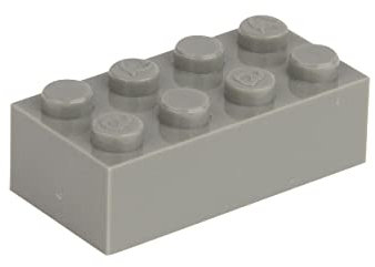 Q-Bricks Bausteine Classic – 1000 Stück Basic Steine 2x4 Noppen, Kompatibel mit gängigen Marken, Ideal für Kreative Bauen (Steingrau)