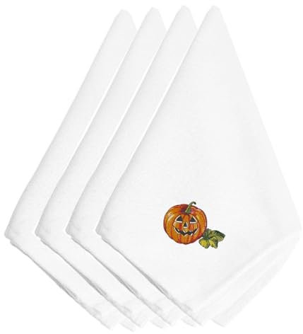 Caroline 's Treasures embt3507npke Halloween Jack O Laterne bestickt Servietten (Set von 4), 50,8 cm Multicolor
