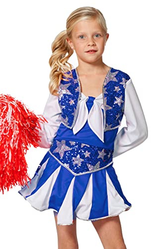 Wilbers Cheerleader Kostüm blau für Mädchen