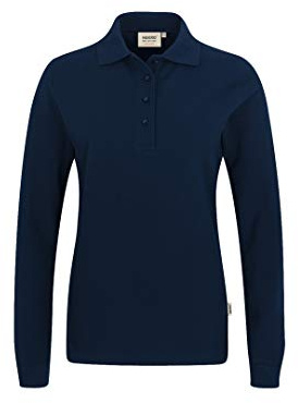 HAKRO Damen-Longsleeve-Poloshirt Performance