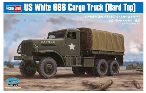 Hobbyboss 1:35 Scale US White 666 Cargo (Hard Top) Assembly Kit