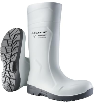 DUNLOP Sicherheitsstiefel CB71431 Purofort HydroGrip Safety weiß, 48