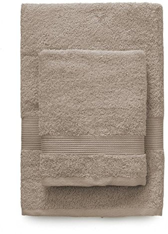 Zucchi, Badtextilienset aus Frottee 1 + 1, Waschlappen und Gästetuch, wasserblau, Art. 3344 Orzo
