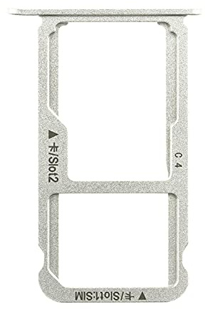 NG-Mobile Simkarten SIM Karten Try Halter Schlitten Einschub für Honor 8, Silber