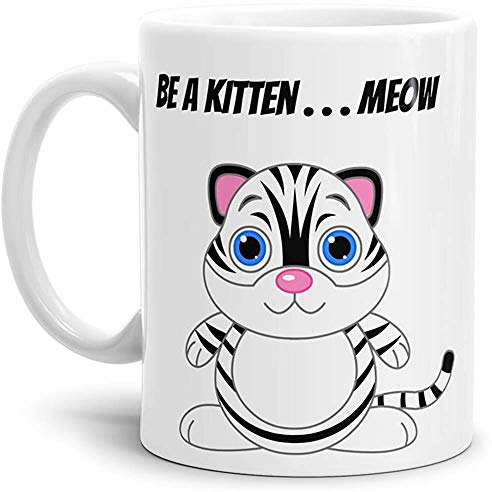Tassendruck Kitten-Tasse Meow - Kaffeetasse/Mug/Cup - Qualität Made in Germany