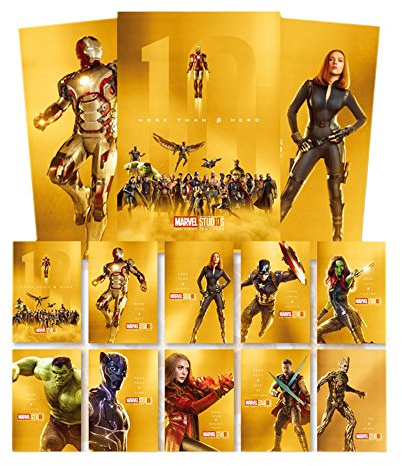 Poster Avengers Collection Marvel Heroes The 10th Anniversary Limited Edition
