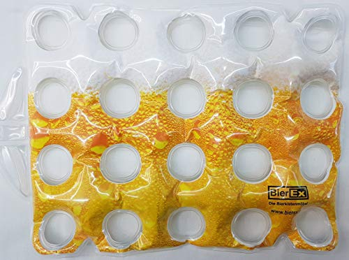 Premium Bierkistenkühler Bierkastenkühler Flaschenkühler Getränkekühler für Bierkiste Bierkisten Kühler Bierkasten Bierkästen (20'er Kiste, Bier-Optik)