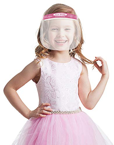 Lulupi Kinder Jungen Mädchen Visier Gesichtsschutz,5/10/20 pcs Face Shield Gesichtsvisier Gesichtsschild Transparent Kindervisier Visierschutz Schutzvisier Schild Helm