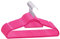 vidaXL 20x Cintres Antidérapants Porte-vêtements Cintres à Vêtements Rangement Organisateur Crochet Rotatif à 360 Degrés Rose Velours