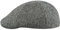 Sterkowski Rusty Schiebermütze Herren Winter | Harris Tweed Schirmmütze Herren Tweed | Flatcap Herren Newsboy Cap Herren Gatsby Mütze Herren Schiebermütze Wolle Irische Mütze Herren 61 cm Schwarz/Grau
