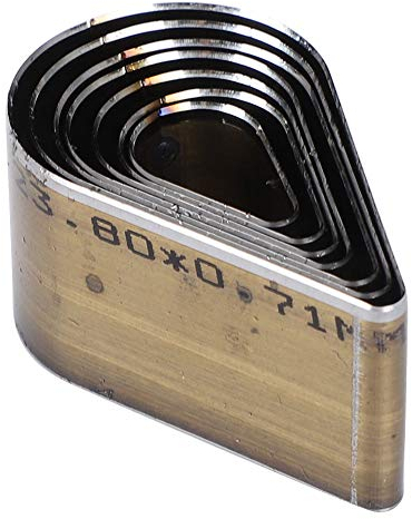 7Pcs Leder Stanzform 20-50mm Einloch Hohl Tropfenform DIY Bastelwerkzeug für Gurtbeutel Gürtel Brieftasche Herstellung