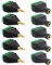 5x Klinken Buchsen + 5x Stecker 3,5mm Adapter > Terminalblock 4 Pin Schraub Klemme Set