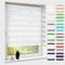 Doppelrollo klemmfix ohne Bohren, Duo Rollos für Fenster & Tür mit Bohren, Version 2025 Weiß B80 x H140cm (Stoffbreite 76cm), Fensterrollo lichtdurchlässig & verdunkelnd, Klemmrollo Sonnenschutz