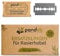 pandoo Rasierklingen - 100er Pack | Sicherheits-Rasierklingen | Sparset Premium Klingen für Rasierhobel & Rasiermesser | Ersatzklingen, Razor Blades, Rostfreie doppelseitige Ersatzklingen
