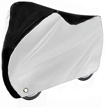 Bike Covers, Outdoor Waterproof Bicycle Covers with Lock Hole for Mountain Road Electric Bikes