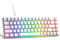 MageGee Tragbare 60% mechanische Gaming-Tastatur, roter Schalter, PBT Pudding-Tastenkappen, RGB-Hintergrundbeleuchtung, Mini-kabelgebundene Büro-Tastatur für Windows Laptop PC,Weiß