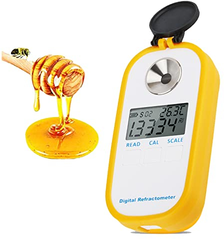 KELUNIS Digital Honig Refraktometer Honig Feuchtigkeit Brix Bee Baume 0-90% Tragbares Wasser 5-38% Imkerei Tester Honig Konzentrationsmesser