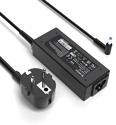 Brekiya Cargador de portátil de 45 W para HP, fuente de alimentación de 19,5 V 2,31 A, compatible con HP Stream 11 13 14 Series, HP Pavilion 11 13 14 15, Elitebook Folio, Spectre Ultrabook y más