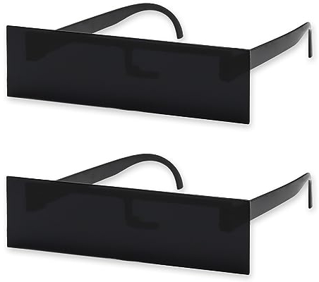 Doyomtoy Zensur Brille Sonnenbrille, 2 Stück Lustige Party Brillen Pixelig Mosaik Brille für Party Cosplay Karneval Fasching Halloween Geburtstag
