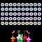 luolety LED-Untersetzer, LED-Aufkleber, beleuchtete Bar-Untersetzer, Flaschenbeleuchtung, Blitzbecher, Matte, Aufkleber-Lichter, super helle LED-Flaschenlampe für Glas, Getränke, Party, Hochzeit, Bar
