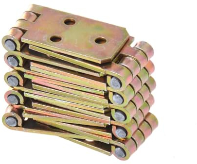 Aqbau® Set 10 Stück Kistenband, Kistenbänder, Tischband, Tischbänder, Gerollte Scharniere, scharniere verzinkt, Möbelscharniere, kistenscharnier (20 x 70mm)