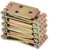 Aqbau® Set 10 Stück Kistenband, Kistenbänder, Tischband, Tischbänder, Gerollte Scharniere, scharniere verzinkt, Möbelscharniere, kistenscharnier (20 x 70mm)