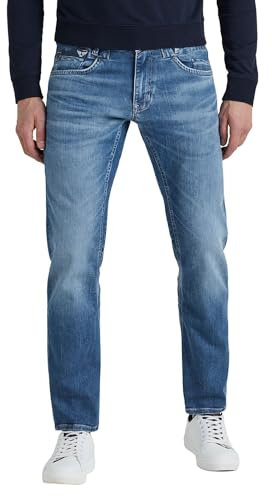 PME Legend Herren Jeans Commander 3.0 - Relaxed Fit - Blau - True Blue Mid, Größe:35W / 32L, Farbe:True Blue Mid TBM