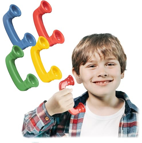 NOVELTY PLACE 4 Pack Whisper Phones Speech Therapy Toys for Reading & Auditory Feedback - Improve Fluency, Comprehension & Pronunciation- Hear Myself Sound Phone(4 Colors, Small)