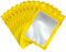 100 StückGold Baggys Mylar Bags Folien Zip Beutel Klein 6x10cm,Holografische Beutel Wiederverschließbare Mylar Beutel,Druckverschlussbeutel Geruchsdichte Baggys Ziplock-Beutel Polybeutel für Schmuck