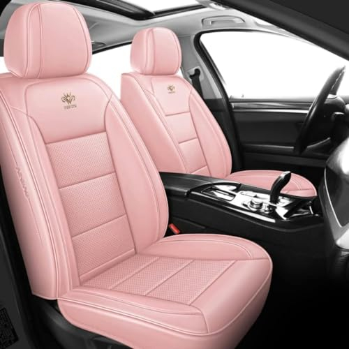 SAHFEE Sitzbezüge Auto Autositzbezüge Universal Set für BMW E46 E90 E39 G30 E60 E36 F10 F30 E87 X5 E70 E53 E34 F20 E30 E92 E91 F11 E90 F31 X3 E83 E38 Auto Zubehör,Rosa