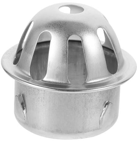 OSALADI Kanaldeckel Bodenablauf Aus Edelstahl Runder Bodenablauf Aus Bodenablaufabdeckung Aus Edelstahl Bodenablaufsieb Regenrinne Rostfreier Stahl Klinge Draussen Großer Hubraum