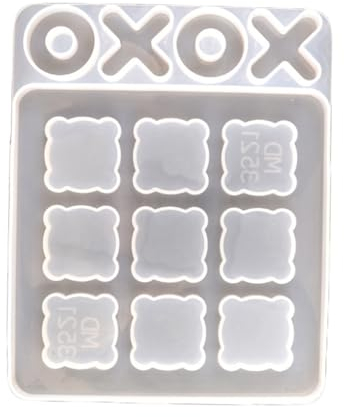 Lurrose Crystal Drip Silicone Mold for Chess Game Epoxy Craft Kit Unique Toe Board Game Making Family Friends Activity